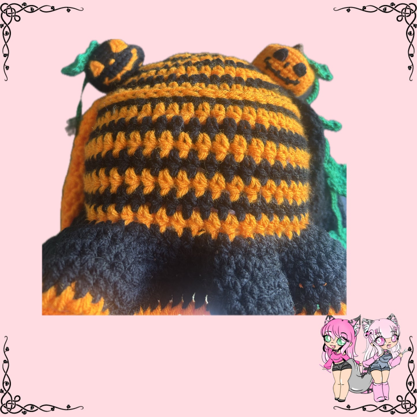 Pumpkin bunny bucket hat