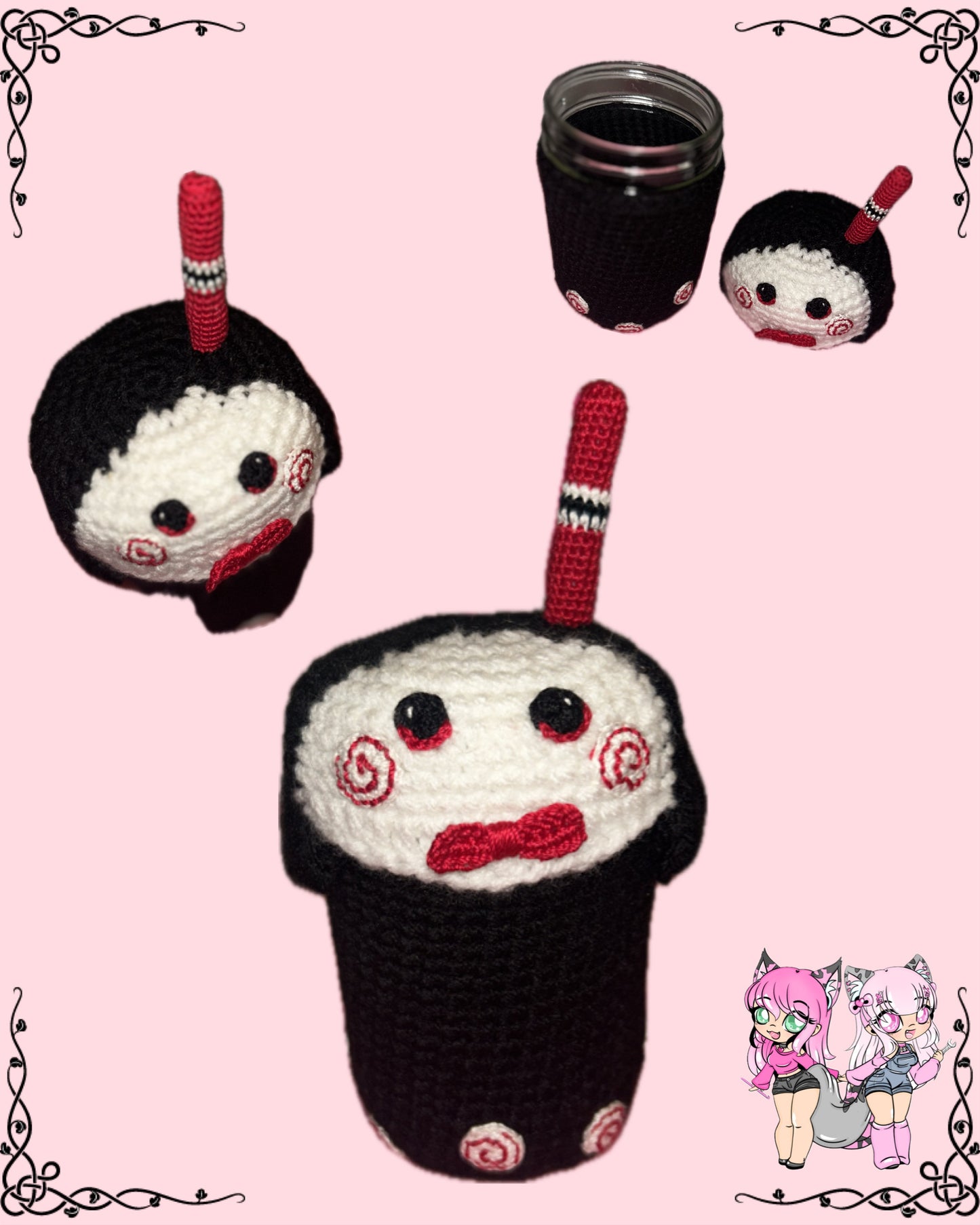 Horror themed storage jars