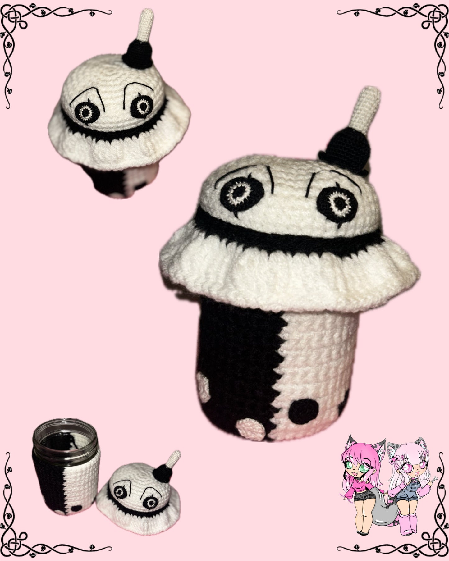 Horror themed storage jars