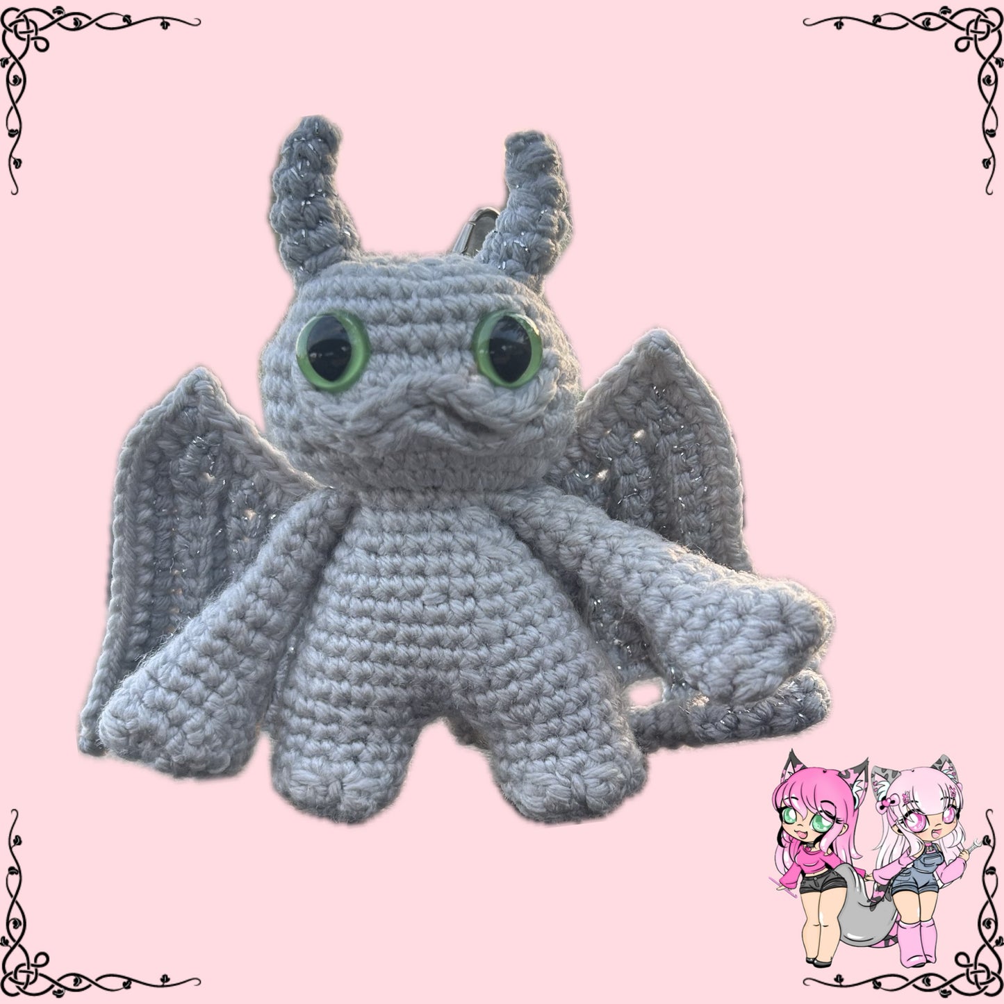 Stoney the gargoyle keychain